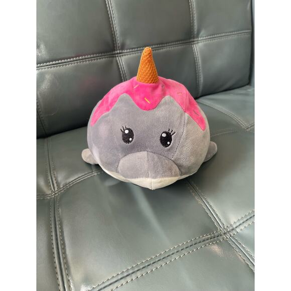Spark Create Imagine Narwhal Plush Toy 9" Unicorn Whale Dolphin Ice Cream - Picture 2 of 8